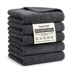 Customized 80 20 Microfiber Cleaning Cloth 300gsm Microfibre Car Wash Towel Dish Rags Kitchen Towel Reusable Cloth 40x40cm