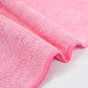 Customized 80% Microfiber 20% Polyester Polyamide Warp Knitted Square Towel Absorbent for Kitchen & Bathroom Floors Bag Packed