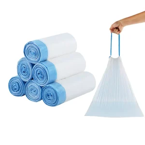 Customized Biodegradable Compostable 13 Gallon Trash Bag Disposable Drawstring Garbage Bag Rubbish Bag