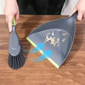 Customized Broom Dustpan Set with PET Head Brush Multi Purpose Dust Pan and Brush Set for Home Car Pet Cleaning