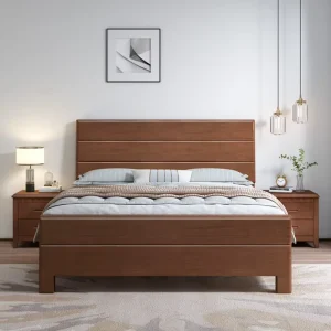 Customized Chinese-Style King-Size Solid Wood Bed Frame