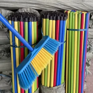 Customized Color Broomstick Household Cleaning Tools Wood Poles Brooms and Mops Accessories Factory Price