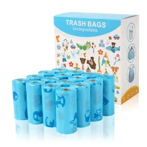 Customized Color PLA Certified Home Compostable Odorless Dog Poop Bags Roll for Poop Pick up