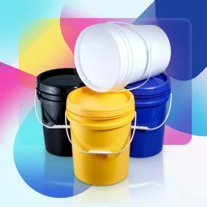 Customized Color Size Premium Food Grade Sealed 0.26-5 Gallon PP Plastic Buckets with Handle Lids