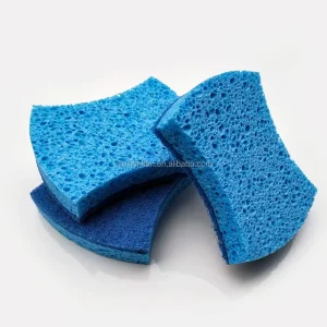 Customized Color or Shape Celulose Sponge Scouring Pads Wood Pulp Sponge