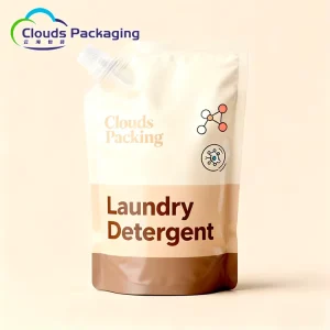Customized Digital Printing Laminated Plastic Spout Pouch for High Performance Laundry Detergent Packaging Bag
