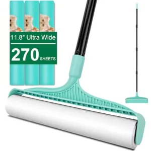 Customized Eco-Friendly Pet Lint Roller Brushes Extendable Handle Sticky Rollers for Floor Carpet Clothing Couch Made Plastic