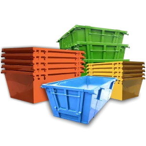 Customized HD Heavy Duty Outdoor Skip Bins Stackable Waste Recycling Container Waste Treatment 2.2kW Machinery