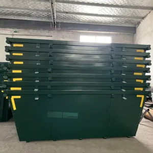 Customized Heavy Duty Outdoor Waste Bin Top Skip Bin for Recycling New Condition Pyrolysis Plant