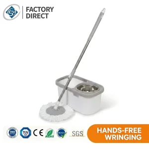 Customized High Quality 360 Rotary Flat Stainless Steel Spin Swivel Household Cleaning Magic Spin Mop Set