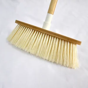 Customized Household Eco Friendly 27*5.7CM Long Handle Bamboo Brushes Cleaning Brooms