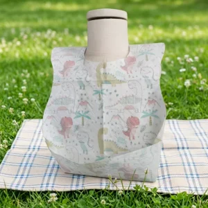 Customized Individually Wrapped 3-Layer Leakproof Disposable Polyester/Cotton Baby Apron Bibs for Feeding Travel Four Seasons