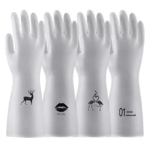 Customized Kitchen Dishwashing Mitts OEM & ODM PVC Household Cleaning Glove Reusable Dishwashing Gloves