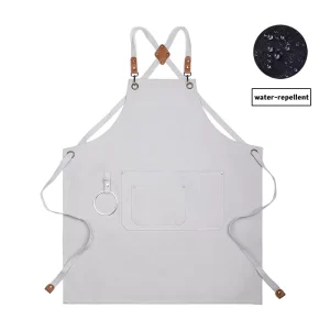 Customized Logo Cotton Canvas Apron Cooking Kitchen Apron Tool Work Apron Florist Garden Apron Fashion Uniform Apron