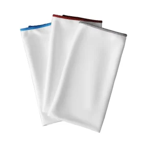 Customized Logo Microfiber Wine Glass Cleaning Cloth 50x70cm Lint Free Soft Polyester Knitted Towel for Screen Kitchen Use