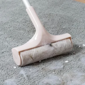 Customized Manual Long PP Pole Handle Sticky Lint Remover 70-130cm Telescopic Dust Lint Roller for Floor Carpet