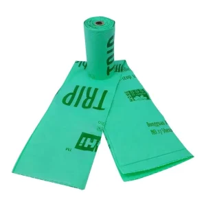Customized PLA PBAT Professional New Popular Green Compostable Heavy Duty Bio Trash Bags with Handle