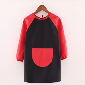 Customized PVC Waterproof Durable Washable Long Painting Apron Kit Bib for Children