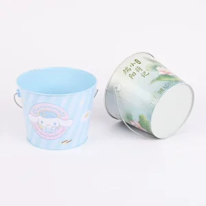 Customized Patterns Size Modern Style 100% Galvanized Iron & Tin Bucket with Handle for Party