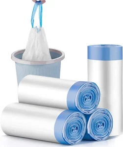 Customized Plastic Trash Bag Household Garbage Bag Large Portable Heavy Duty Black Rubbish Bags