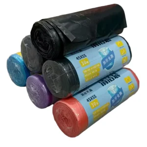 Customized Portable Household Trash Bags Thickened Disposable 45x55cm Daily Necessities Made of Plastic