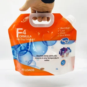 Customized Print Washing Hand Soap Reusable Laundry Detergent Refill Powder Liquid Packing Plastic Bags Standup Spout Pouches