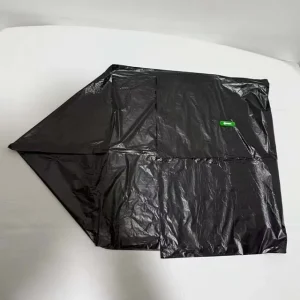 Customized Printed Thickened Disposable Black Biodegradable Plastic Bags for Garbage Disposal Heavy Duty Giant Garbage Bag