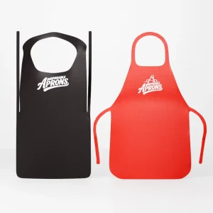 Customized Stain Resistant Adult Splash Proof Bib Biodegradable Lobster Plastic Disposable Apron