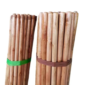 Customized Varnished Wooden Broom Handle Home Clean Tools Mop Stick Dustpan and Brush Set Cleaning Products Wooden Handles