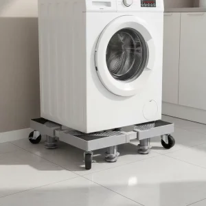 Customized Washing Machine Base Household Type Movable Base Frame Shockproof Fixed Stainless Steel Bracket Storage Rack Assembly