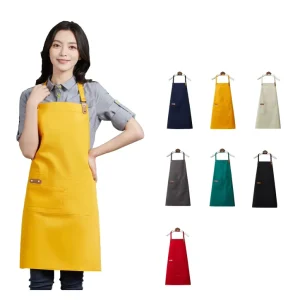 Customized logo for Apron Pure Cotton Waterproof Apron Canvas Thickened Work Clothes Advertising Apron Customized