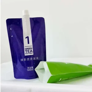 Customized sealed Household Liquid Suction Nozzle Bags Laundry Detergent and Hair Dye Flat bottomed Standing Nozzle Bags