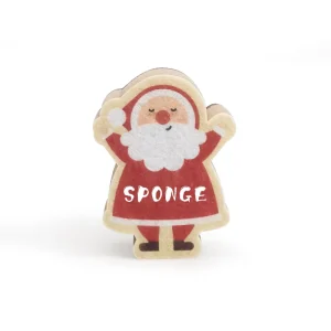 Cute Christmas Cleaning Sponge Santa Claus Shape Scouring Pad Scrubber