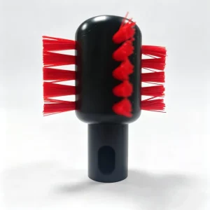 Cylindrical White Nylon Duct Cleaning Brush High Wear Resistance 70mm Red Nylon Brush