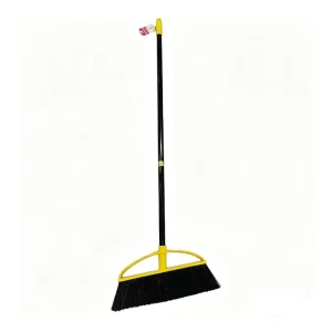 D Long handled Broom with American Thread Plastic Corner Broom with Iron Rod Color Long Handle Dry and Wet Two in One