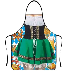 DD4974 Factory E Commerce Funny Oktoberfest Aprons for Men and Women Cotton Apron for Party Occasions
