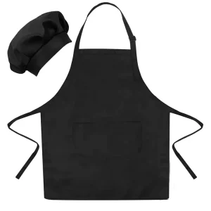 DEYA Cotton Twill Polyester Kids Bib Apron Waterproof Adjustable Neck Strap