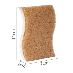 DS1959 Biodegradable Sisal Scrubber Non Scratch Scrub Sponges Dish Sponges for Washing Dishes and Cleaning Kitchen Sponges Pack