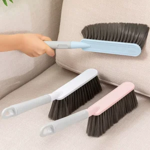 DS2080 Soft Bristle Desk Sofa Counter Duster Long Handle Dust Brush for Car or Home or Workshop Plastic Bench Brush