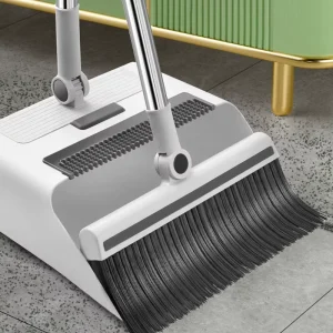 DS4824 Long Handle Brooms for Sweeping Indoor Household Dustpans Broom with Dustpan Combo Set Broom and Dustpan Set