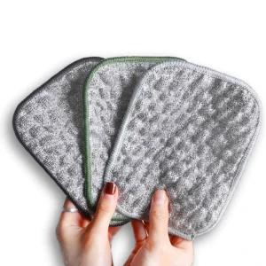 DS5231 Non Scratch Wire Dishwashing Rags for Wet and Dry Multipurpose Steel Wire Dishcloths for Kitchen Wire Mesh Dish Cloths
