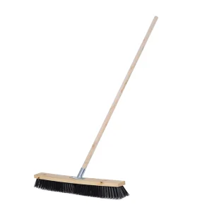 Deck & Floor Cleaning Brush Long Handle Outdoor Broom for Concrete Wood Stone Surfaces