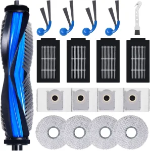 Deebot T30C Pro Omni Accessories Kit Roller Brush HEPA Filter Side Brush Wipe Dust Bag Cleaning Brush for Ecovacs Vacuum Cleaner