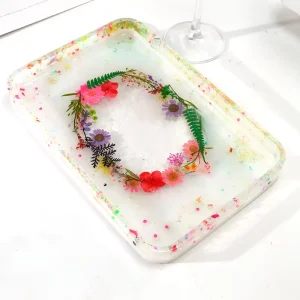 Deep Square Tray, Dish, Plate, and Coaster Silicone Mold for Epoxy Resin