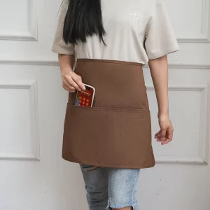 Delantales De Cocina Mujer Tabliers Serveur Customizable Waiter Canvas Apron Kitchen Custom Logo Bartender Apron