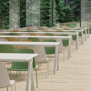 Designer Oscar Buffon Modern School Library Furniture Supplies Comfortable Student Writing And Plastic Reading Room Chair