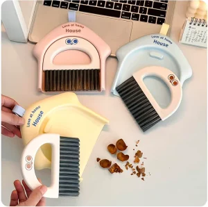 Desktop Mini Broom and Dustpan Set Student Dormitory Desk Keyboard Computer Clutter Cleaning Mini Broom and Dustpan