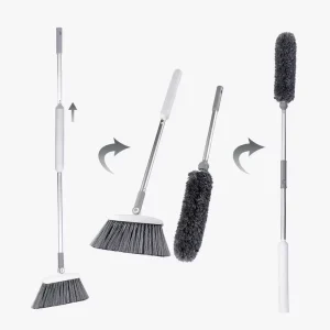 Detachable Duster and Sweeping Broom Set