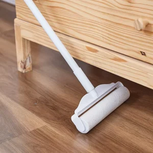 Detachable Plastic Long Handle Manual Cleaning Brush Lint Roller Brush for Bed Carpet Pet Hair Dust Removal
