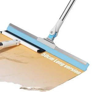 Detachable Soft Silicone Telescopic Cleaning Wiper Long Push Magic Boom Kitchen Bathroom Floor Shower Squeegee PP Handle